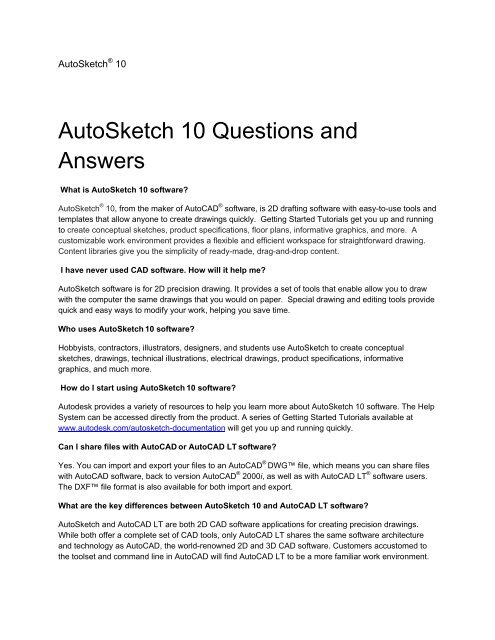 AutoSketch 10 - Advanced Solutions