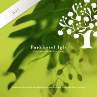 Ernährung, Bewegung und Regeneration auf Basis ... - Parkhotel Igls