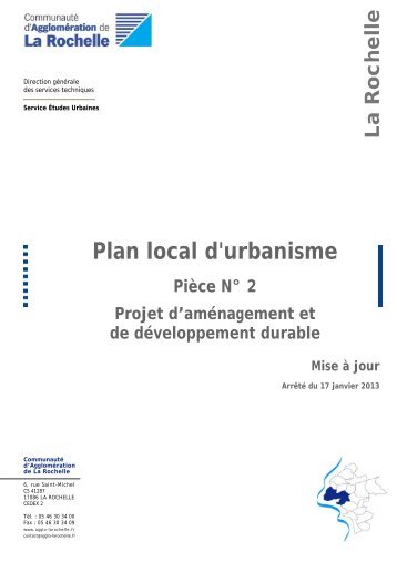 Plan local d'urbanisme - La Rochelle