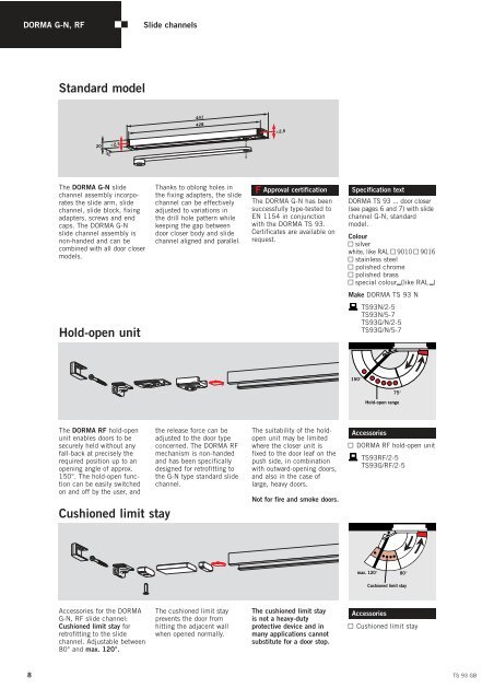 TS 92 TS 91 DORMA - BW Hardware