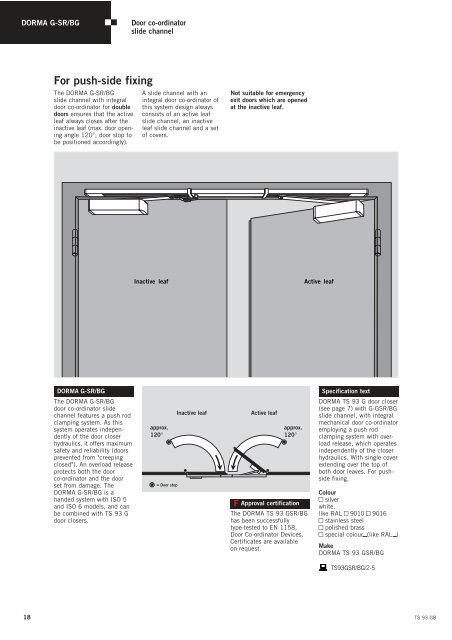 TS 92 TS 91 DORMA - BW Hardware