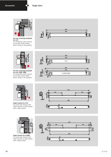 TS 92 TS 91 DORMA - BW Hardware