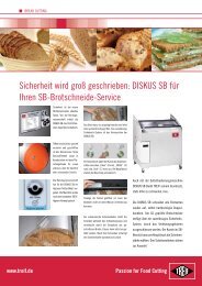 DISKUS SB fÃ¼r Ihren SB-Brotschneide-Service - Treif