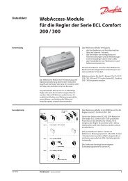 WebAccess-Module fÃ¼r die Regler der Serie ECL Comfort 200 / 300