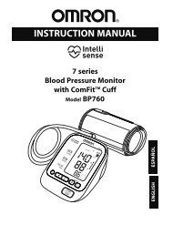 INSTRUCTION MANUAL - Omron Healthcare