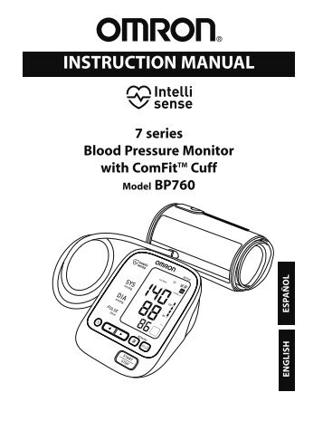 INSTRUCTION MANUAL - Omron Healthcare