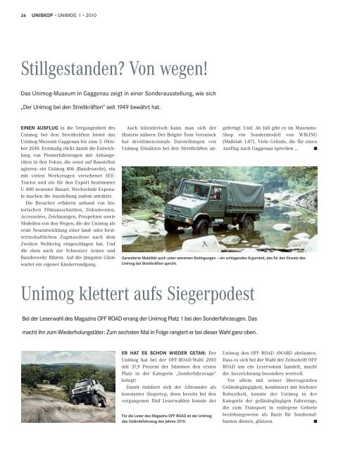 Sonderausgabe Unimog U 20