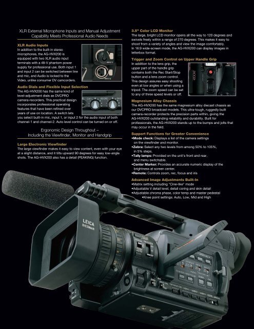 Memory Card Camera-Recorder - Panavision