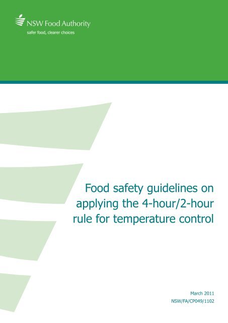Food Safety Guidelines On Applying The 4 hour 2 hour Rule For food-safety-guidelines-on-applying-the-4-hour-2-hour-rule-for