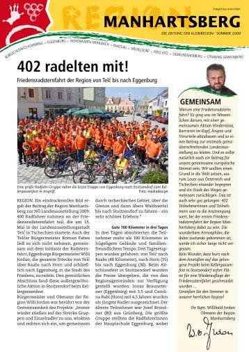 MANHARTSBERG 402 radelten mit!