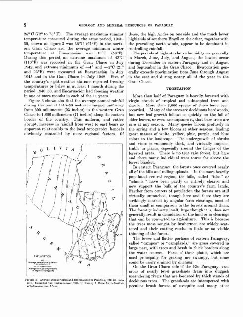 Geology and Mineral Resources of Paraguay A Reconnaissance