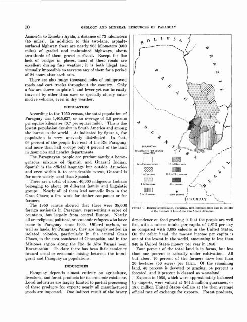 Geology and Mineral Resources of Paraguay A Reconnaissance