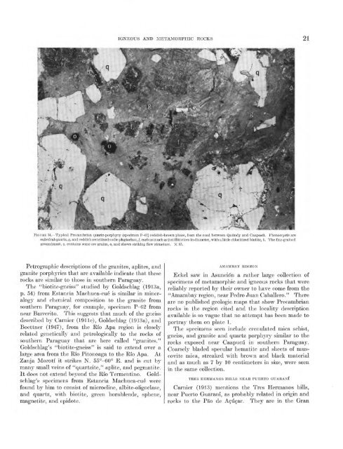 Geology and Mineral Resources of Paraguay A Reconnaissance