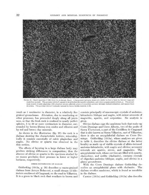 Geology and Mineral Resources of Paraguay A Reconnaissance