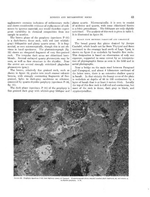 Geology and Mineral Resources of Paraguay A Reconnaissance