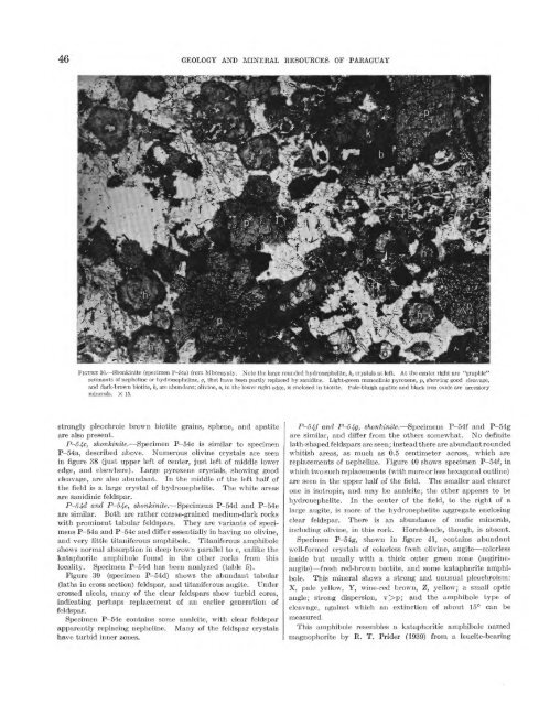 Geology and Mineral Resources of Paraguay A Reconnaissance