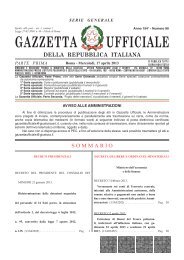 gazzetta ufficiale della repubblica italiana - Conferenza delle ...