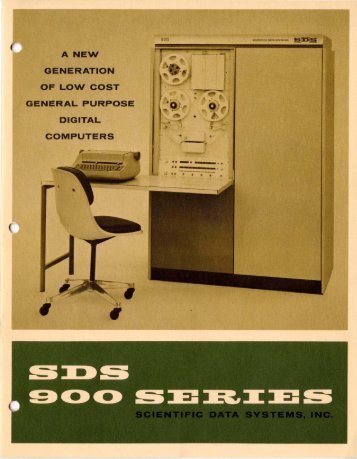 SDS 900 series, 1965 ca.