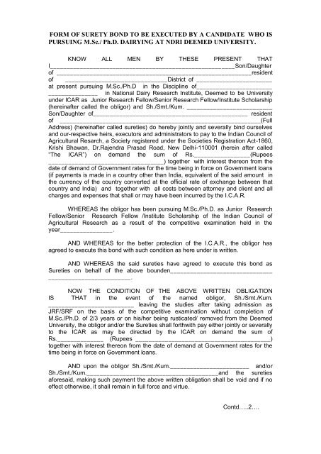 FORM OF SURETY BOND TO BE EXECUTED BY A CANDIDATE surety-bonds-vs-letters-of-credit-the-ultimate-guide