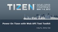 Power On Tizen with Web API Test Toolkit