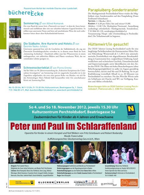 Ausgabe 10/2012 - startseite - Marktgemeinde Perchtoldsdorf