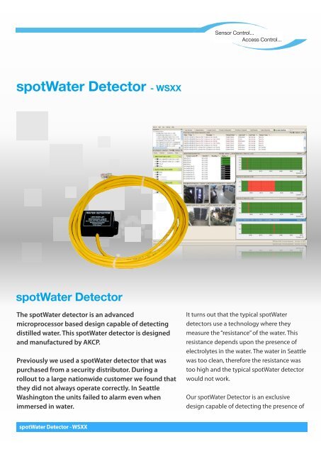 spotWater Detector - WSXX - AKCP