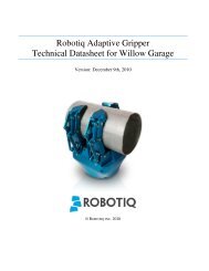 Robotiq Gripper - Technical Datasheet.pdf
