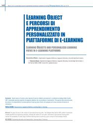 Learning Object e percorsi di apprendimento personalizzato in ...