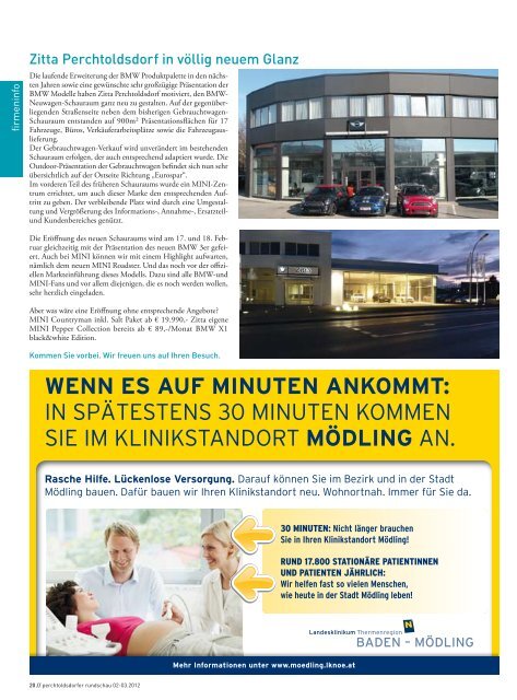 Ausgabe 02/2012 - startseite - Marktgemeinde Perchtoldsdorf