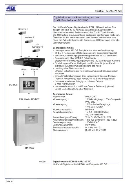 Katalog 2008_F_ohne Preise.vp - ABI Sicherheitssysteme GmbH