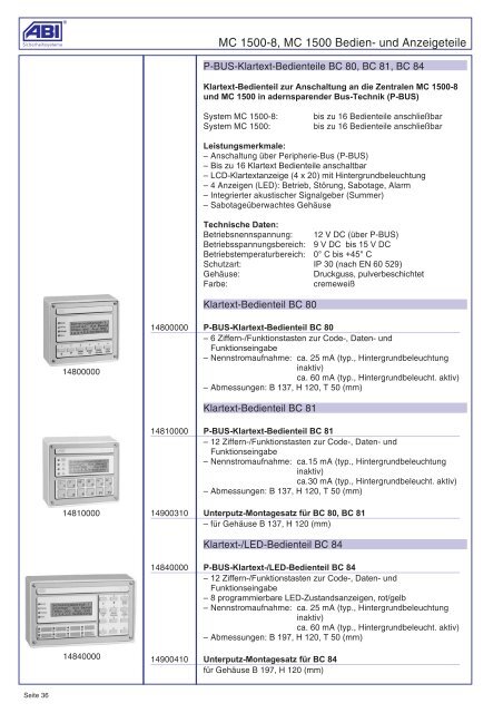 Katalog 2008_F_ohne Preise.vp - ABI Sicherheitssysteme GmbH