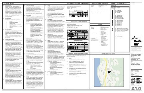 Phase 1 - Pre-Tender Review Drawings - Village of Lions Bay