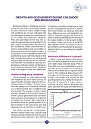 growth and development during childhood and adolescence