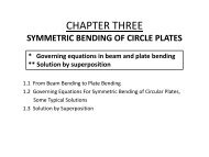 CHAPTER THREE SYMMETRIC BENDING OF CIRCLE PLATES