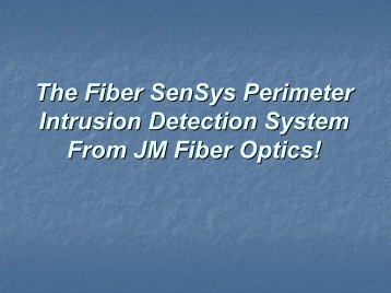 LAX Fiber Optic Perimeter Proposal - JM Fiber Optics, Inc.