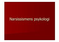 Narsissismens psykologi - KoRus Bergen