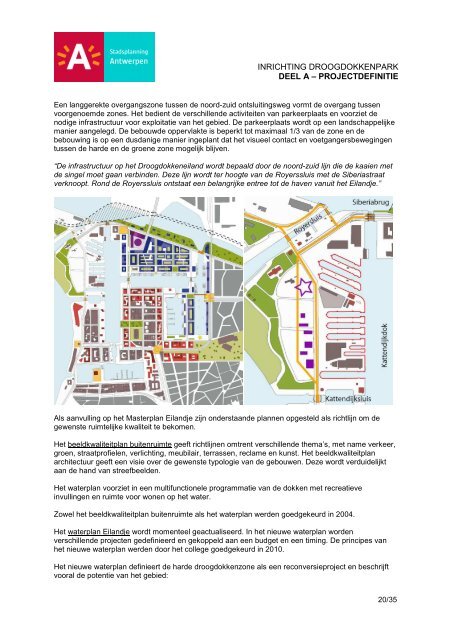 Droogdokkenpark Projectdefinitie - AG Stadsplanning Antwerpen