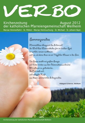 verbo-08-12 - Katholische Pfarreiengemeinschaft Weilheim