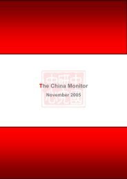 The China Monitor - The Centre for Chinese Studies