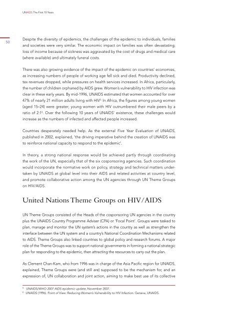 UNAIDS: The First 10 Years