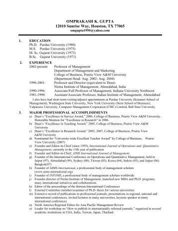 [5a]Resume for Dr. O..