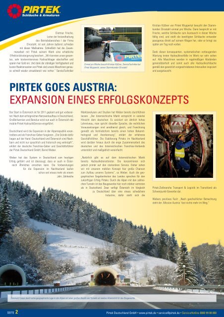 FRISCH AUS DER PRESSE - Pirtek