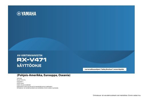 1 Paina OPTION. - Yamaha