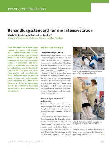 Behandlungsstandard für die Intensivstation