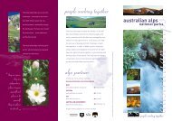 Overview brochure - Australian Alps National Parks