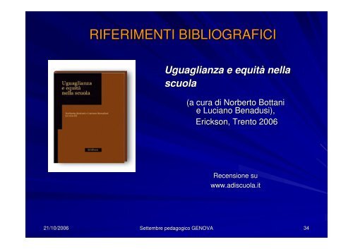 10 Tesi sull'equitÃ  scolastica - Norberto Bottani Website