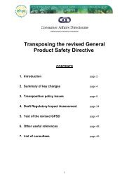 Transposing the revised general product safety directive (EU-GPSD ...