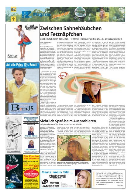 Magazin â€žSommerâ€œ mit Trends & Tipps - Pirmasenser Zeitung