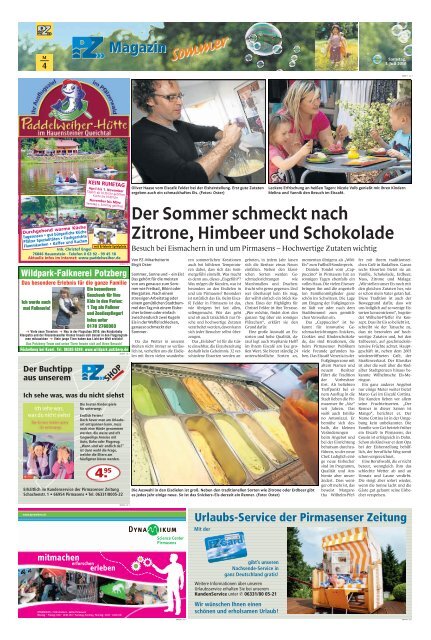 Magazin â€žSommerâ€œ mit Trends & Tipps - Pirmasenser Zeitung