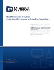 Next-Generation Television Better television services ... - TV Connect